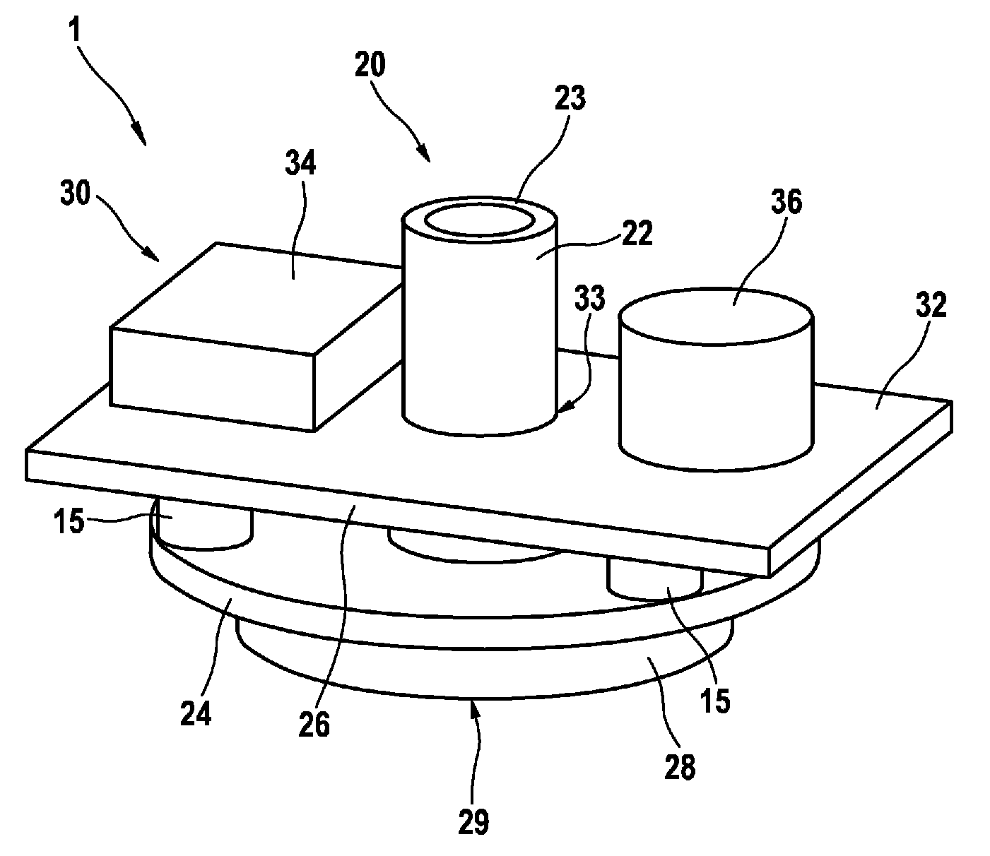 Fastening Assembly for a Sensor Assembly and Sensor Assembly