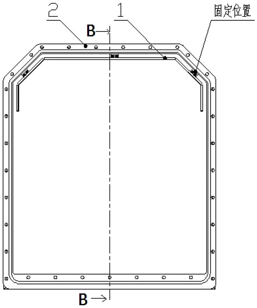 Fixing method of lining stainless steel plate for underground rescue cabin