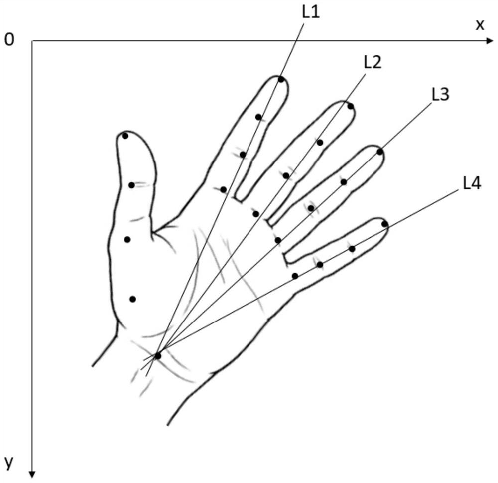 Palm position determination method and device, electronic equipment and storage medium