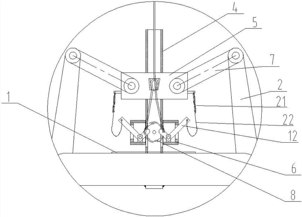 Rapid transferring device for piled bricks