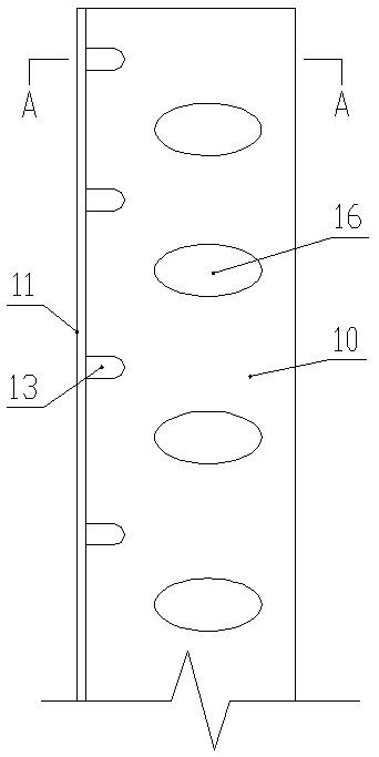 T-shaped node of steel concrete combined pipe with high shear strength