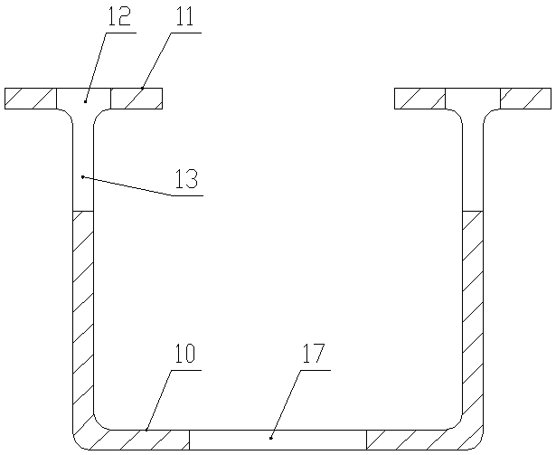 T-shaped node of steel concrete combined pipe with high shear strength