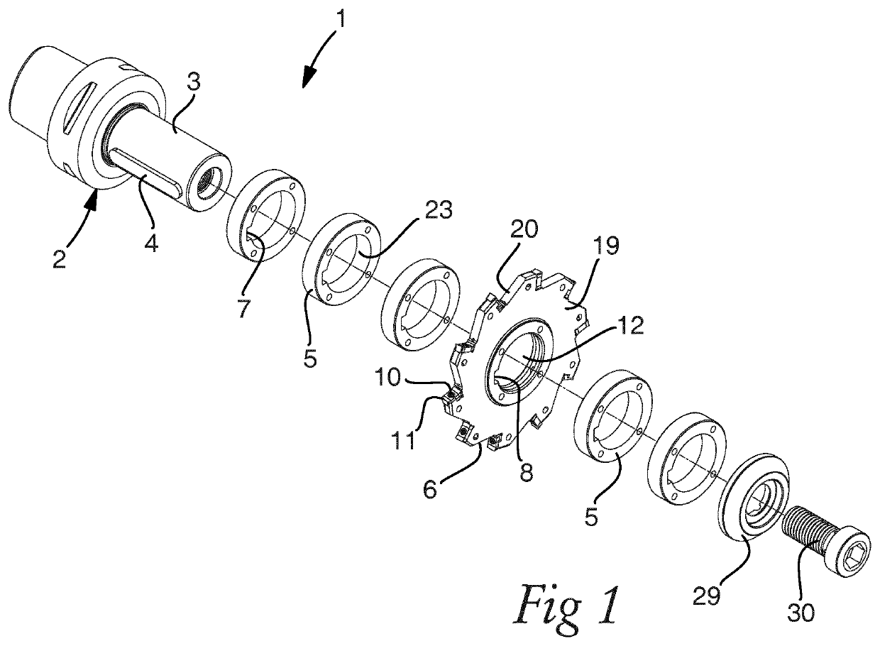 Disc milling cutter and a kit comprising such a disc milling cutter