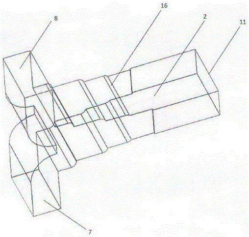 Q-band partition board type orthogonal-mode coupler