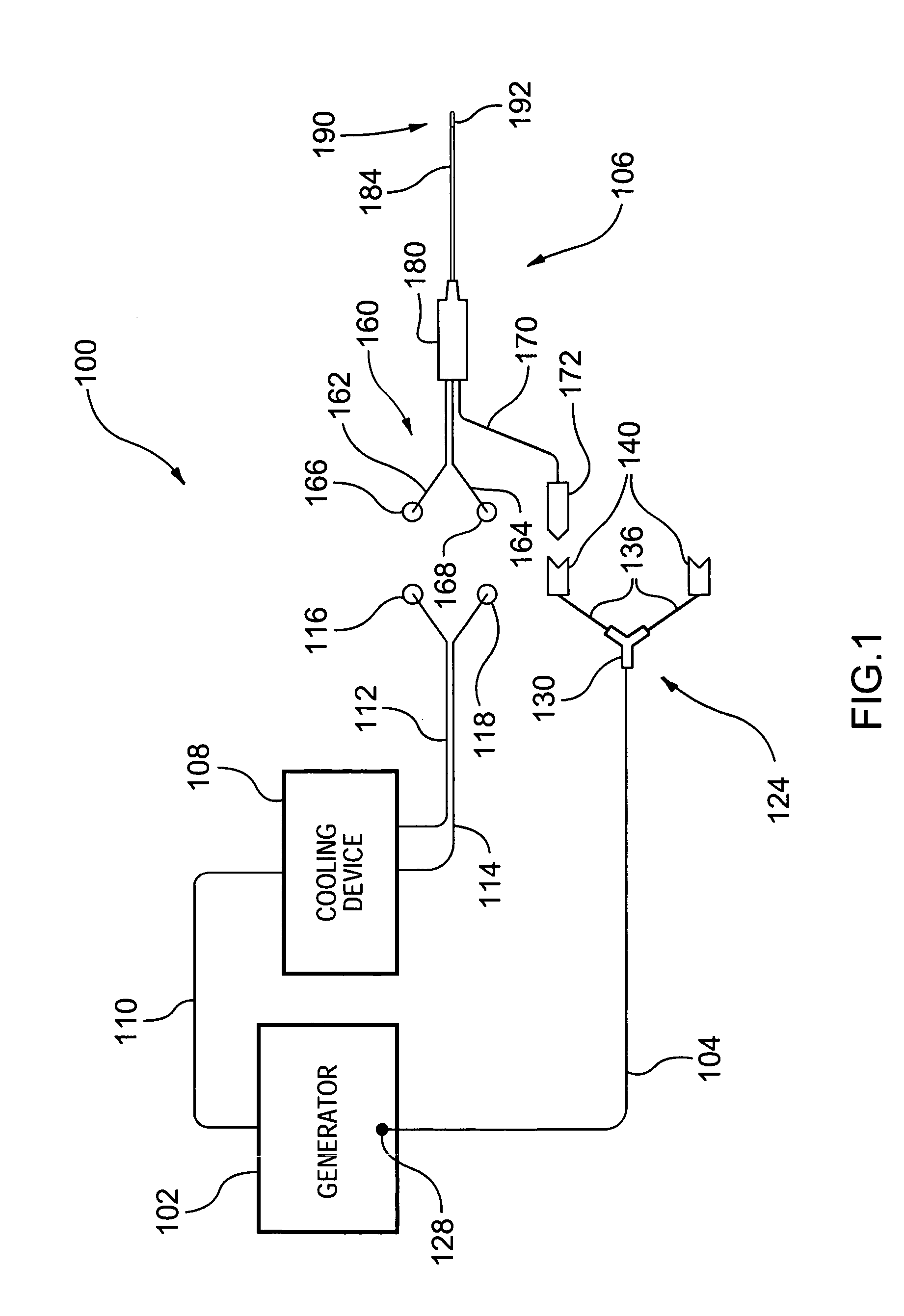 Electrosurgical device for treatment of tissue