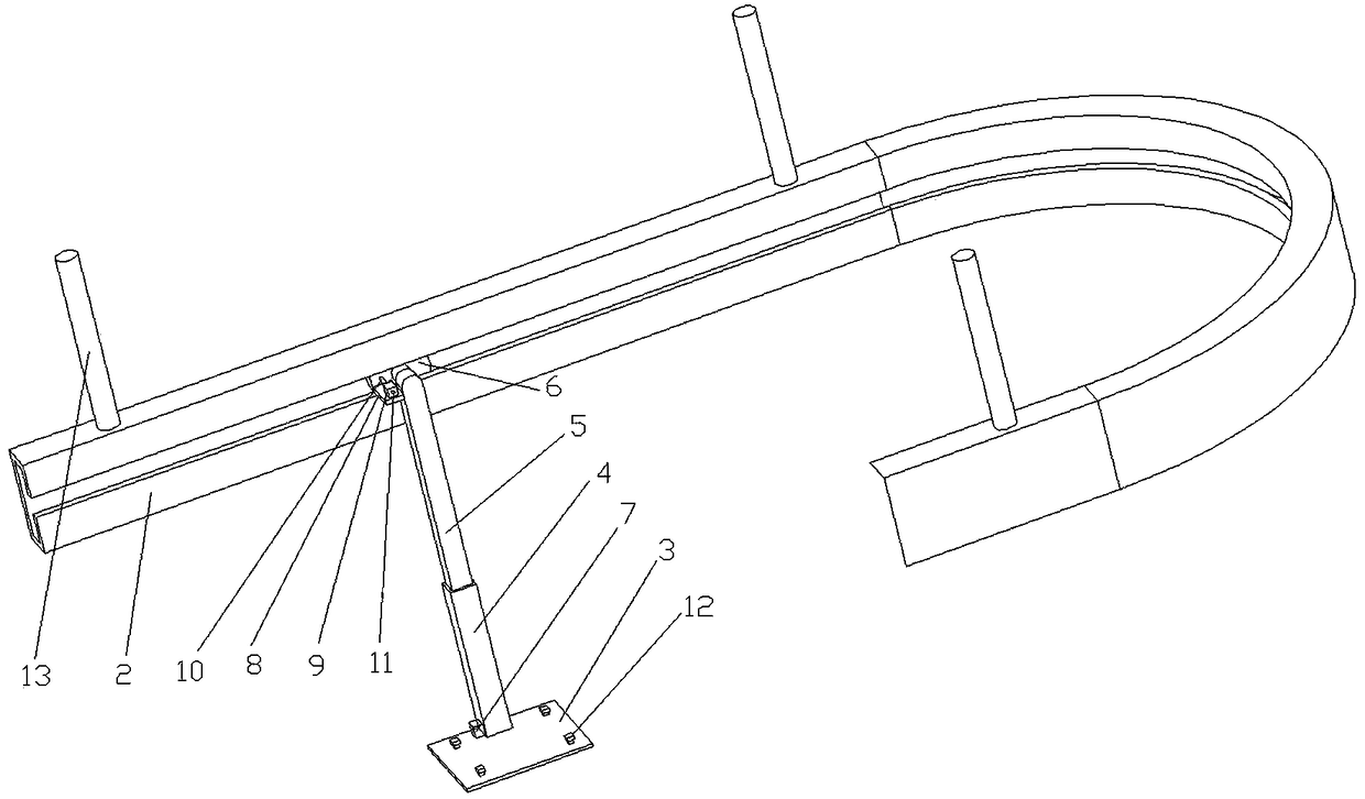 Liftable hanging-type greenhouse operation platform