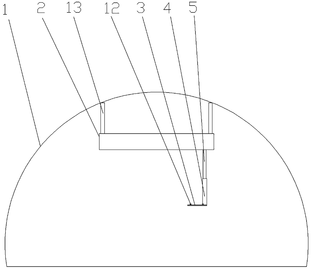 Liftable hanging-type greenhouse operation platform