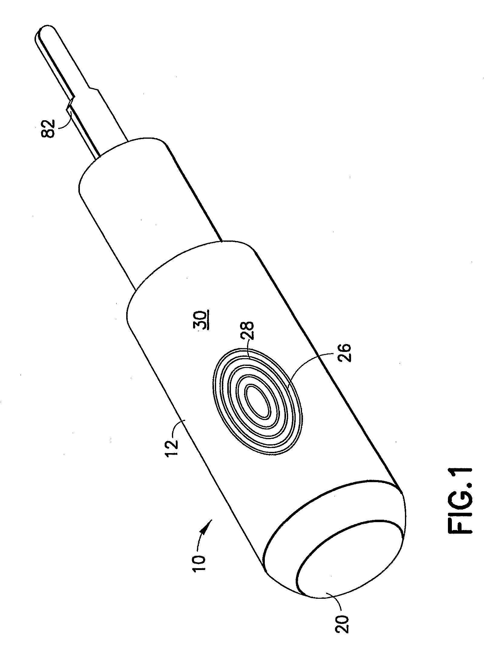 Squeeze Activated Medical Puncturing Device