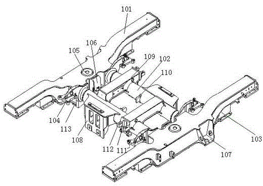 Bogie for A-type broad-gauge metro vehicle