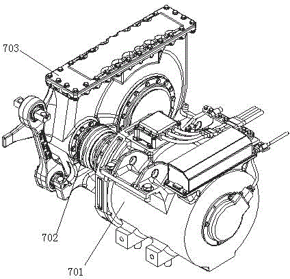 Bogie for A-type broad-gauge metro vehicle