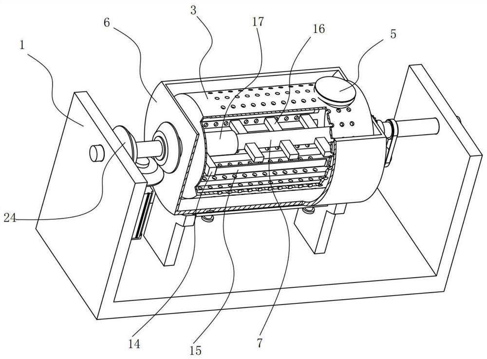 Saponin removal device for chenopodium quinoa willd production