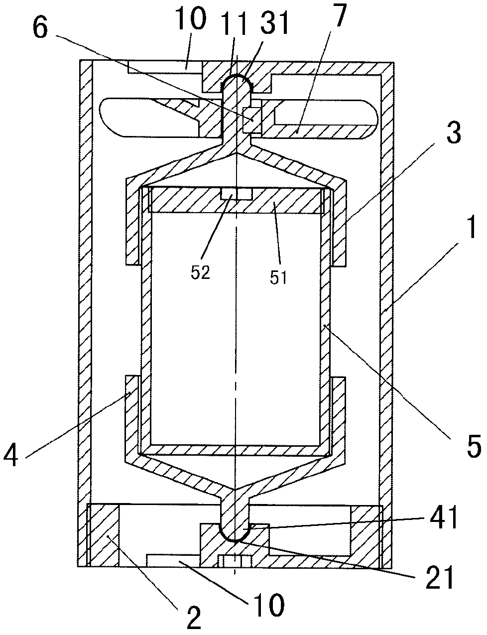 Sample loading device for high-speed neutron irradiation autorotation