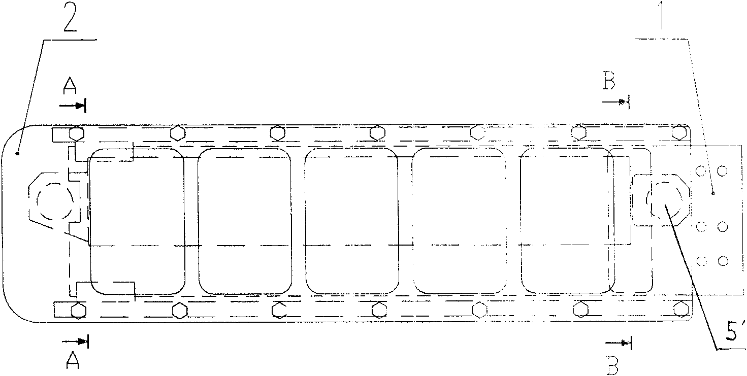 Underwater mechanical arm telescopic joint for strong operation type underwater robot