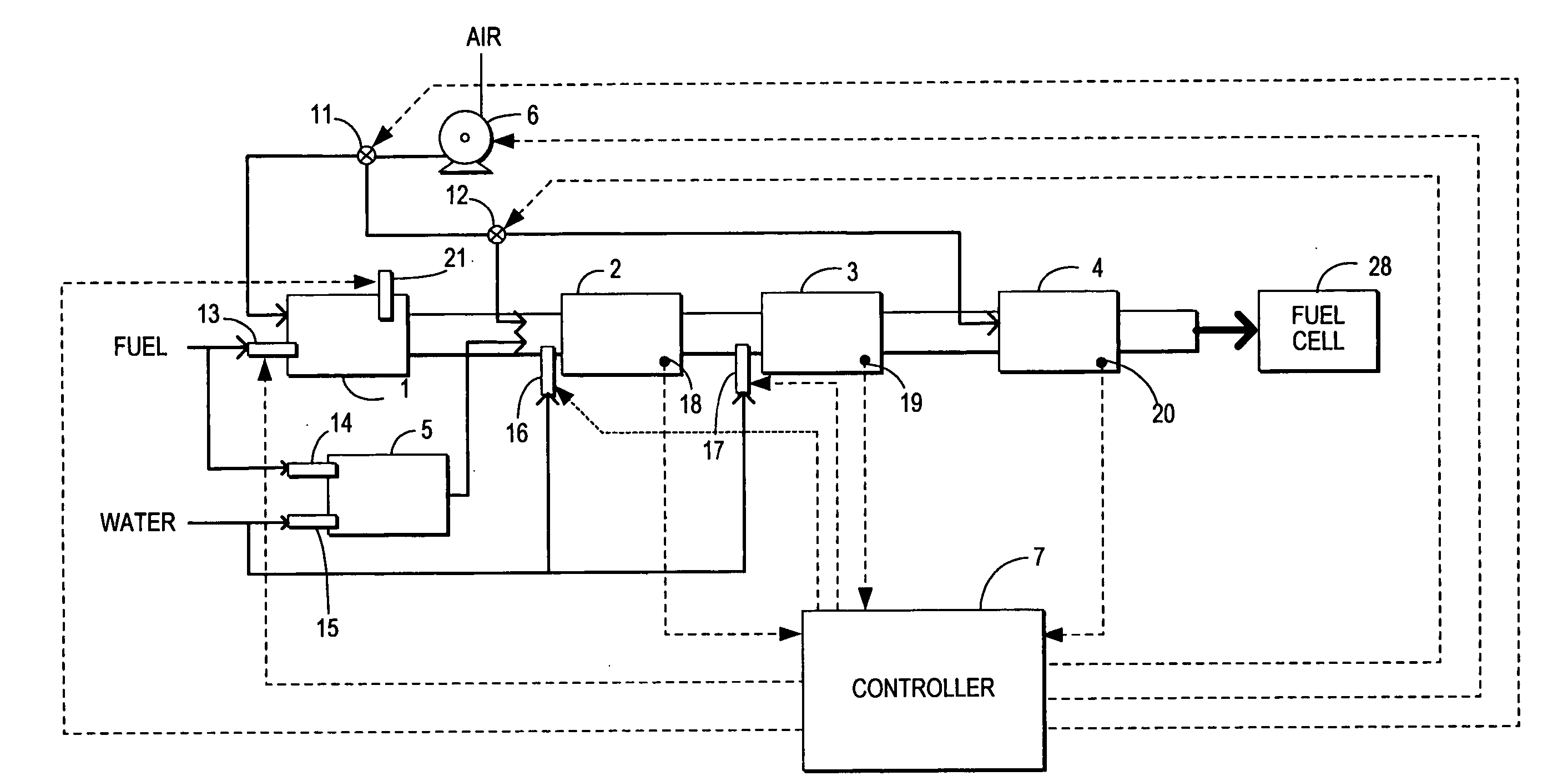 Fuel reforming system and fuel cell system having same