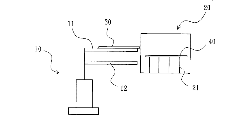 Dual-arm mechanical arm and method for moving plates by using same