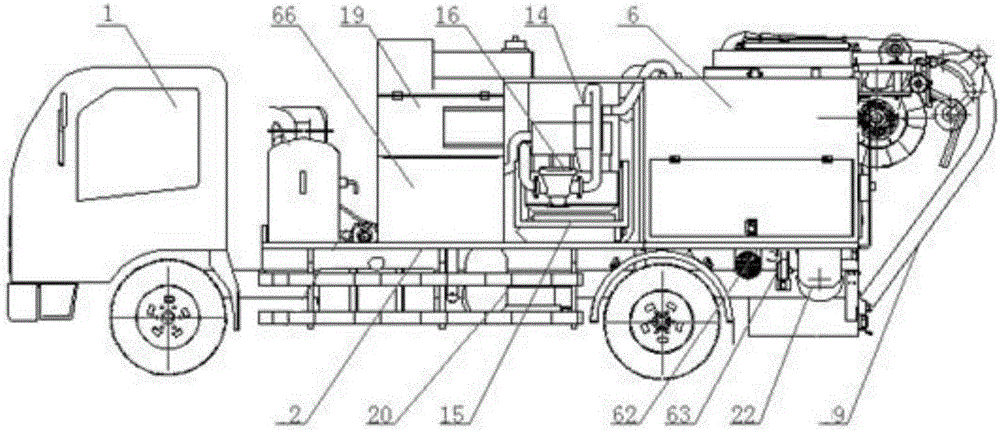 Intelligent dredging vehicle for municipal sewer line