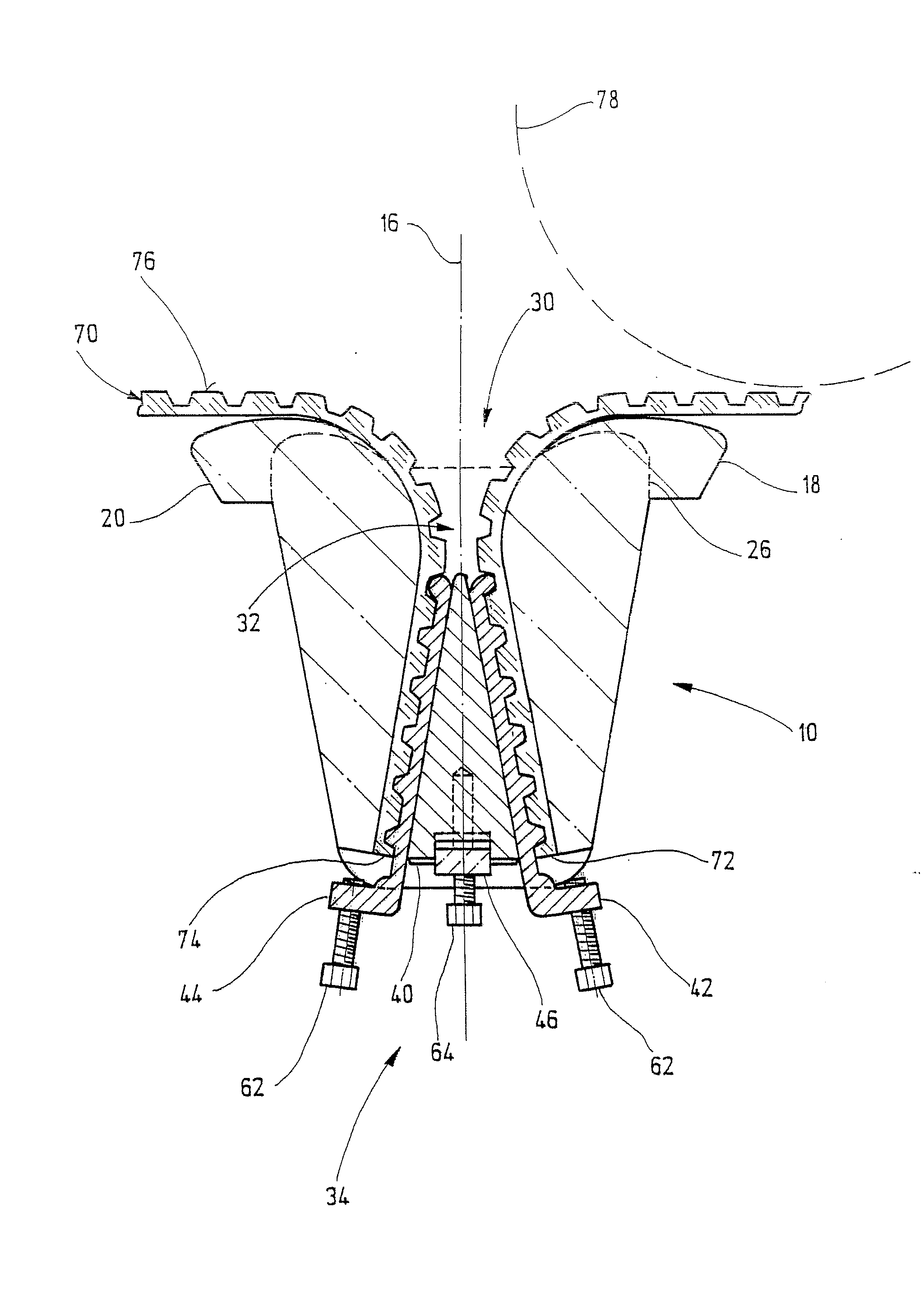 Connecting unit for loose ends of a traction device