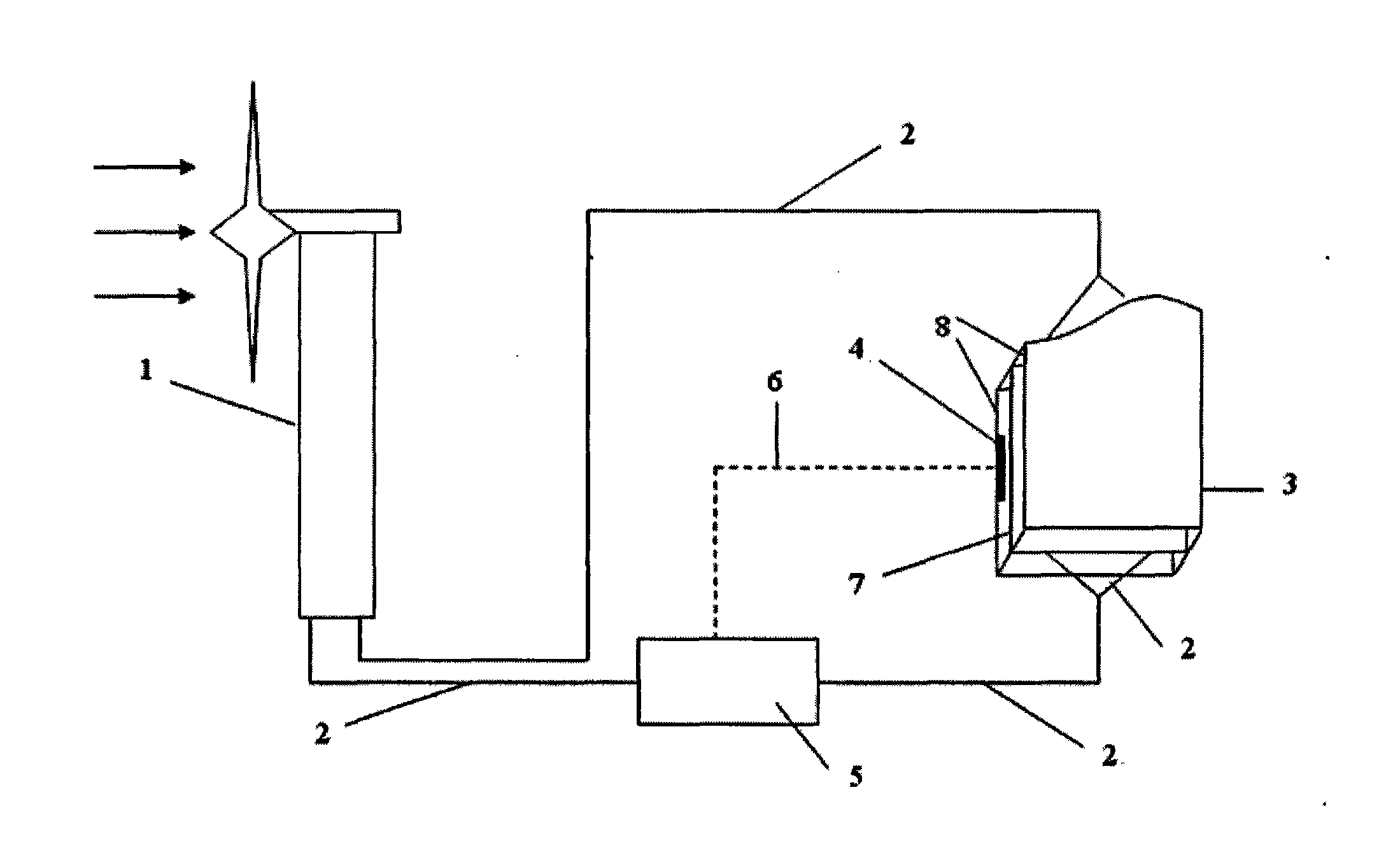 Wind power heating system