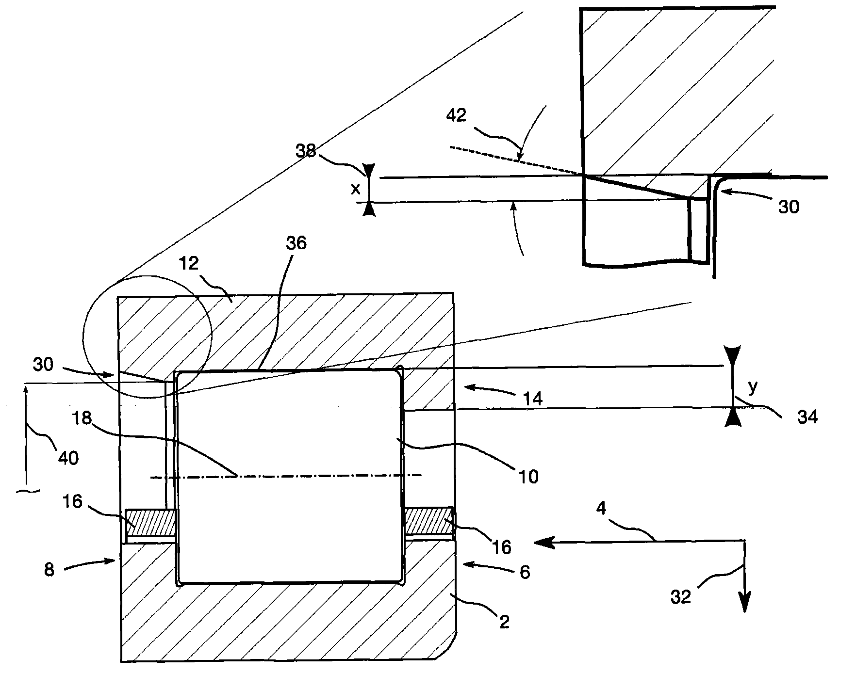 Self-maintenance rolling bearing and assembling method thereof