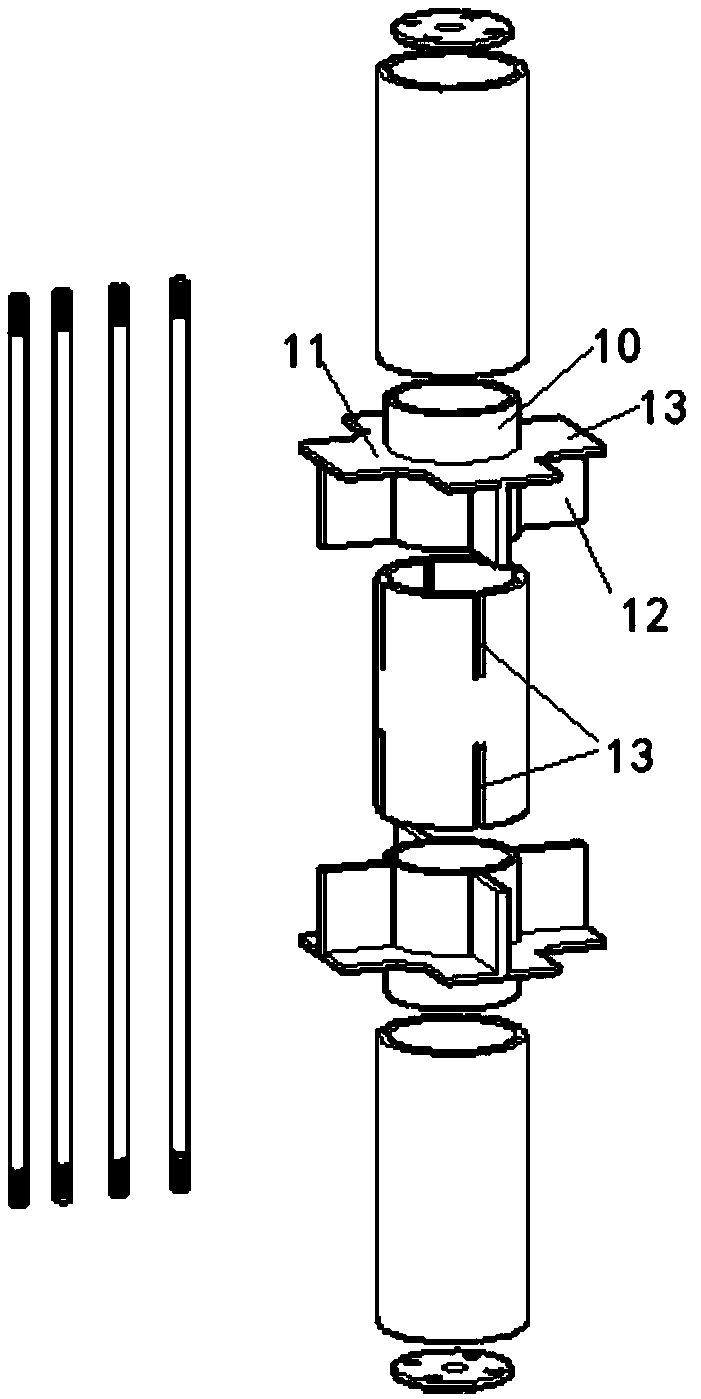 Prefabricated self-restoring circular steel pipe concrete composite node