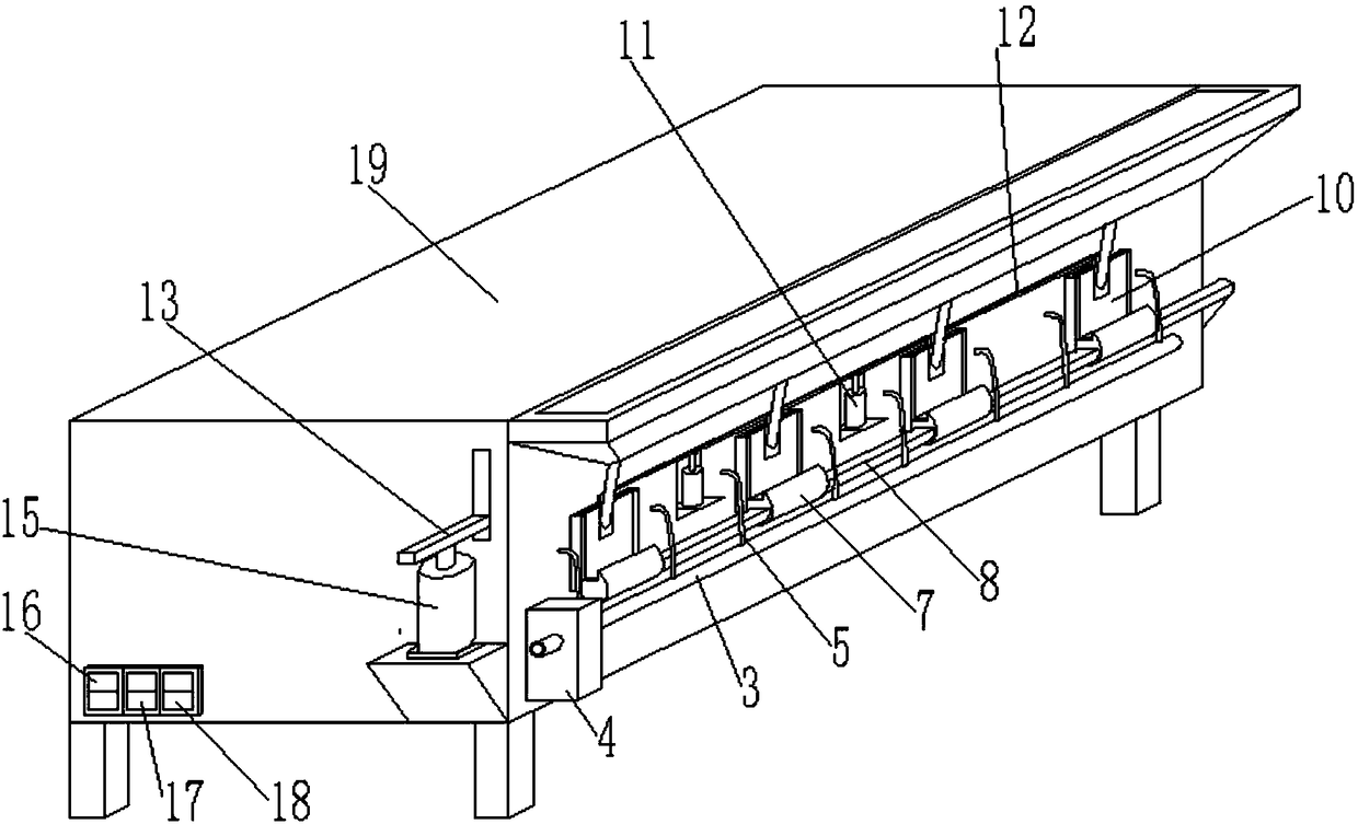 Feeding device capable of preventing rabbit manure and urine contamination