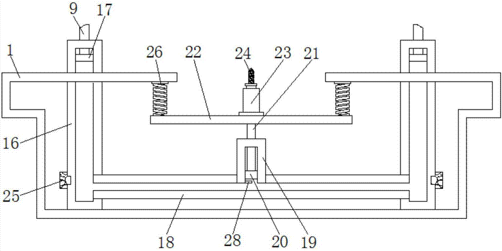 Double-station efficient perforating machine for automobile aluminum alloy hub