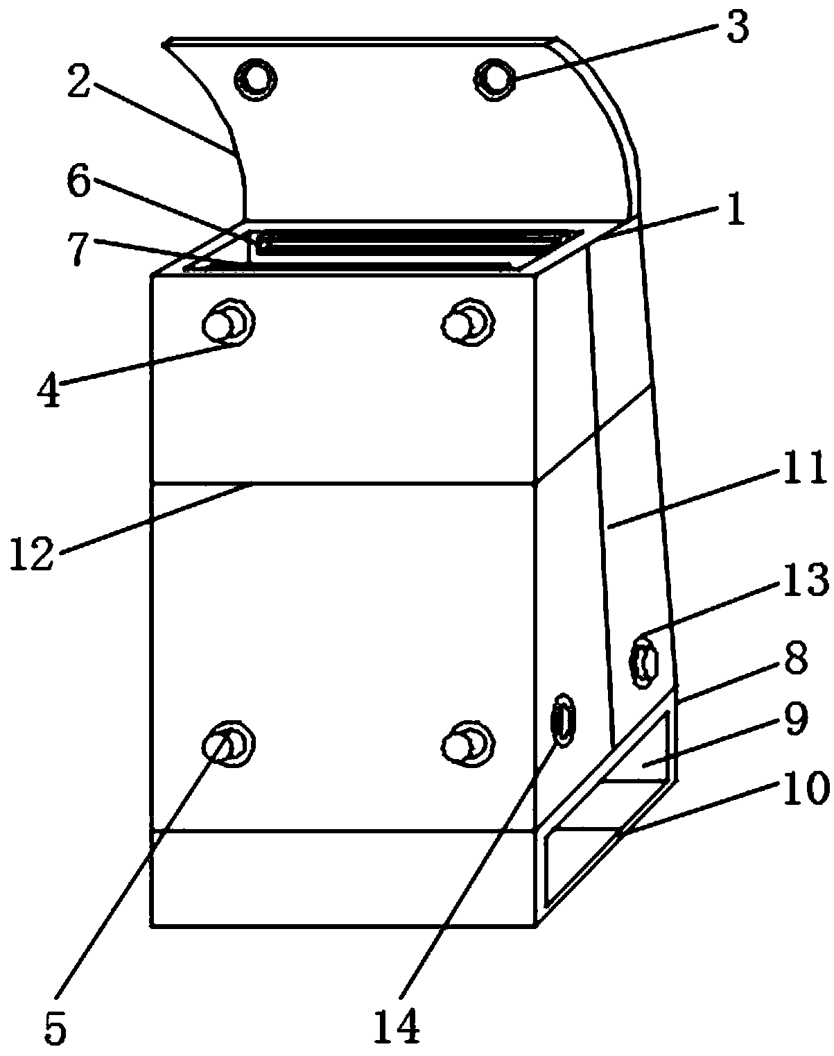 Food packaging bag with heat preservation structure