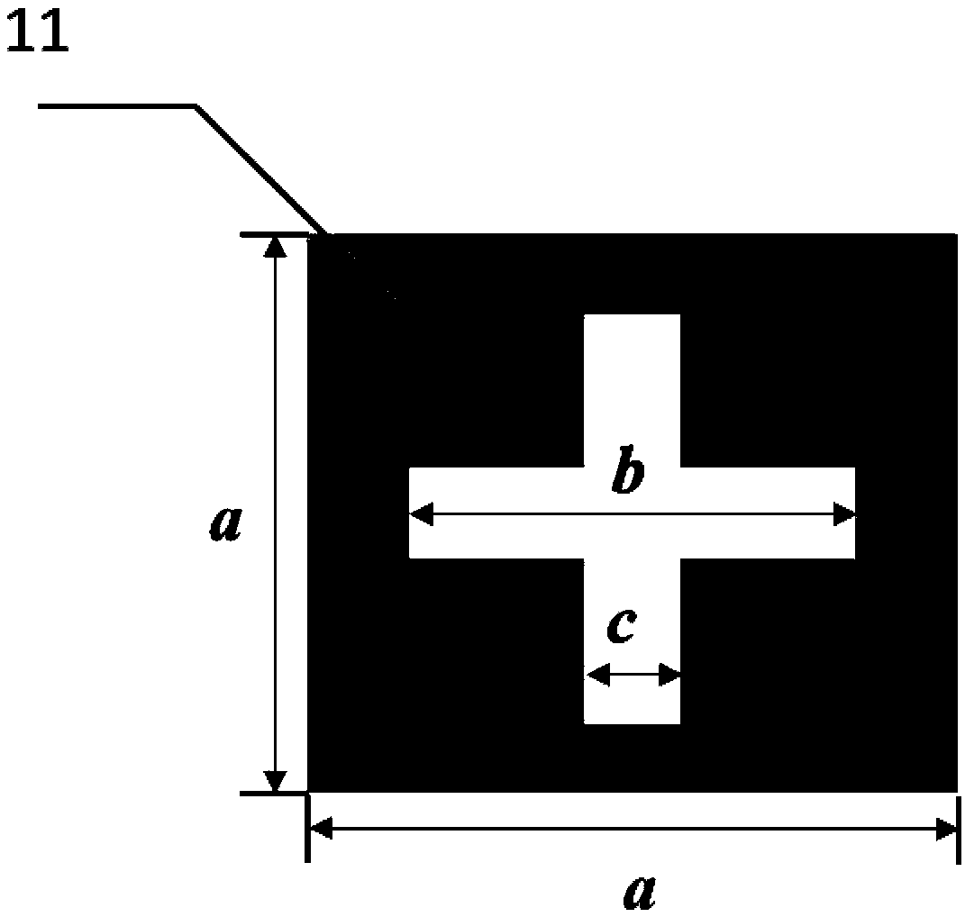 Frequency selective surface electromagnetic wave transmission amplitude modulator on basis of graphene