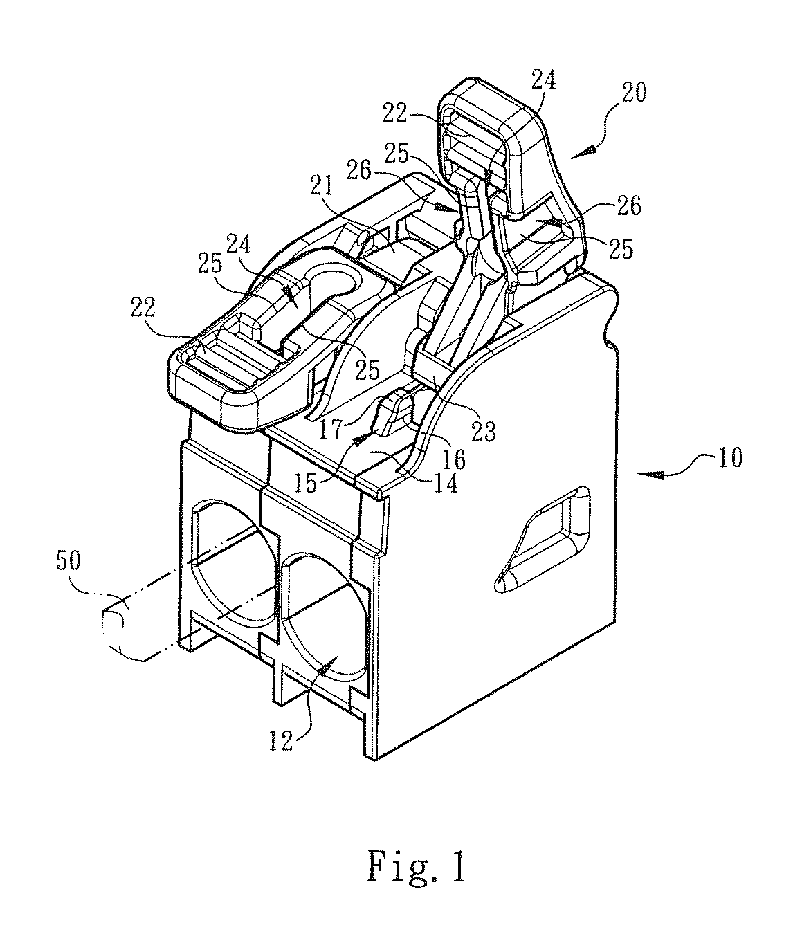 Shift member fixing structure of electrical connection terminal