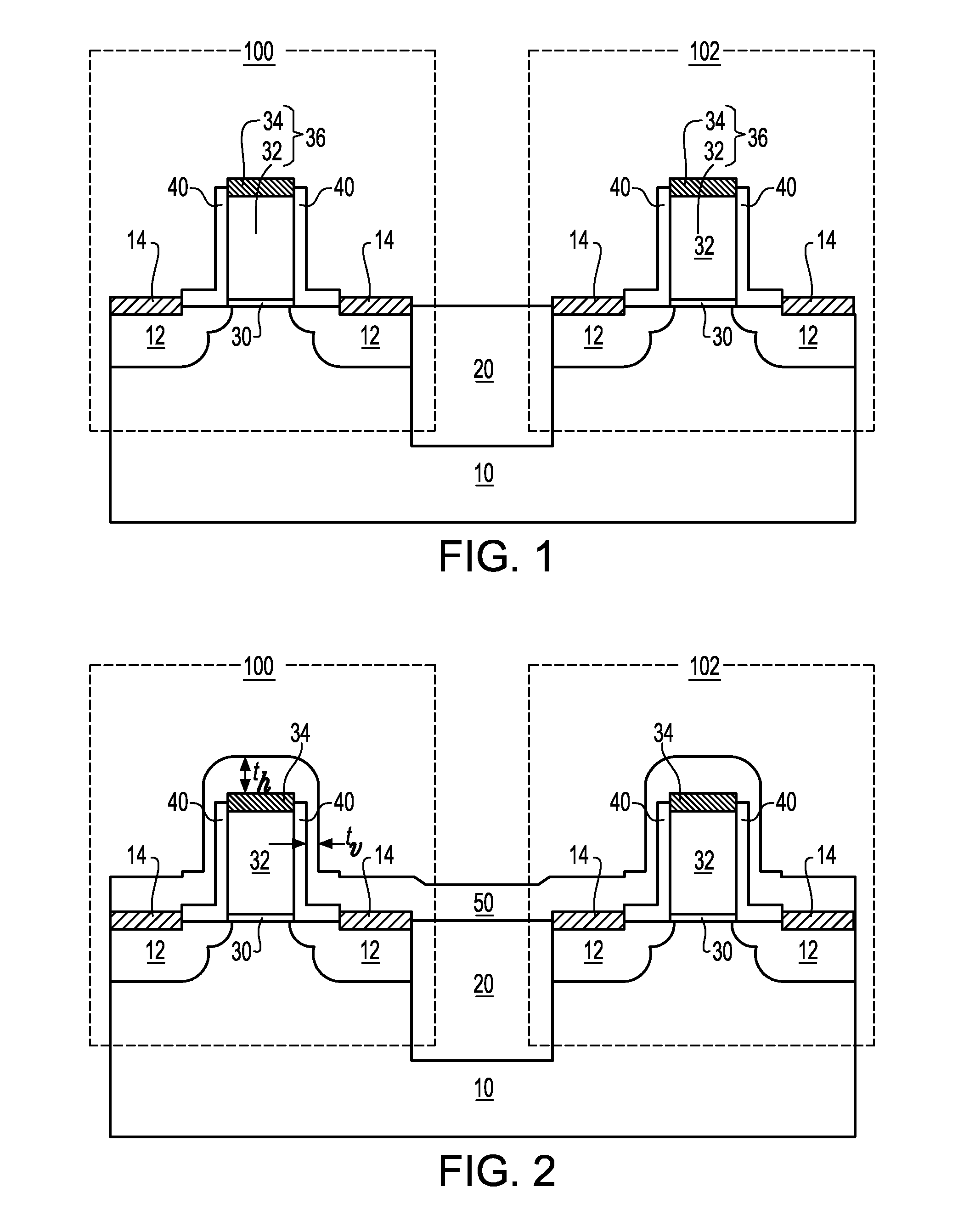 Structure and methods for stress concentrating spacer