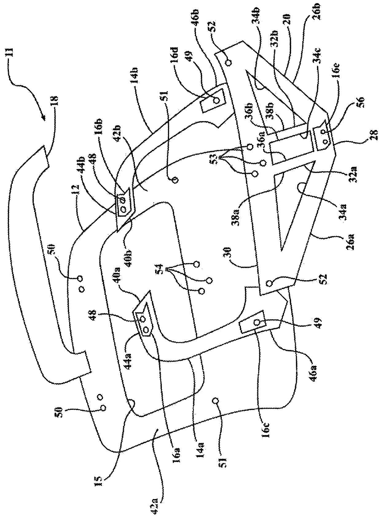 Infrared welded liftgate assembly and process of making same