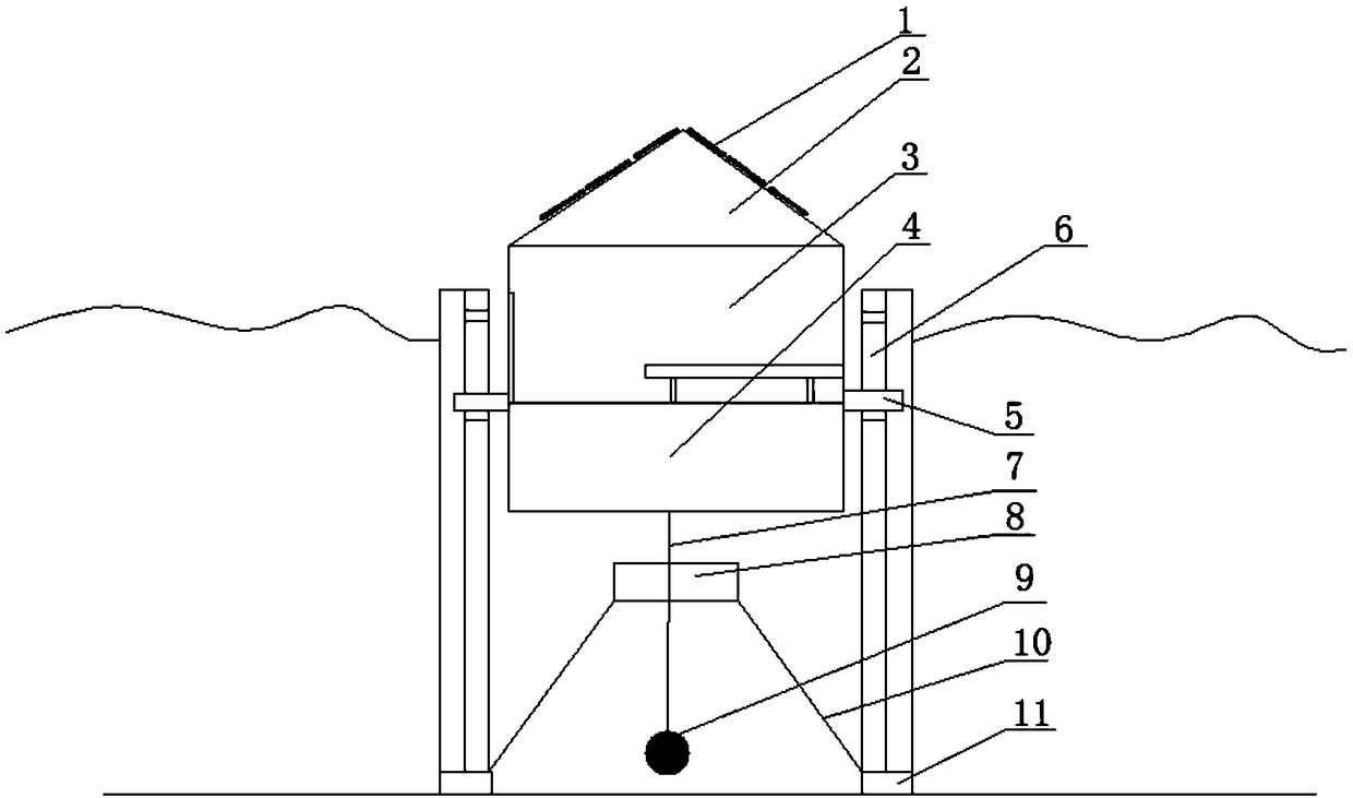 An energy-saving liftable floating device