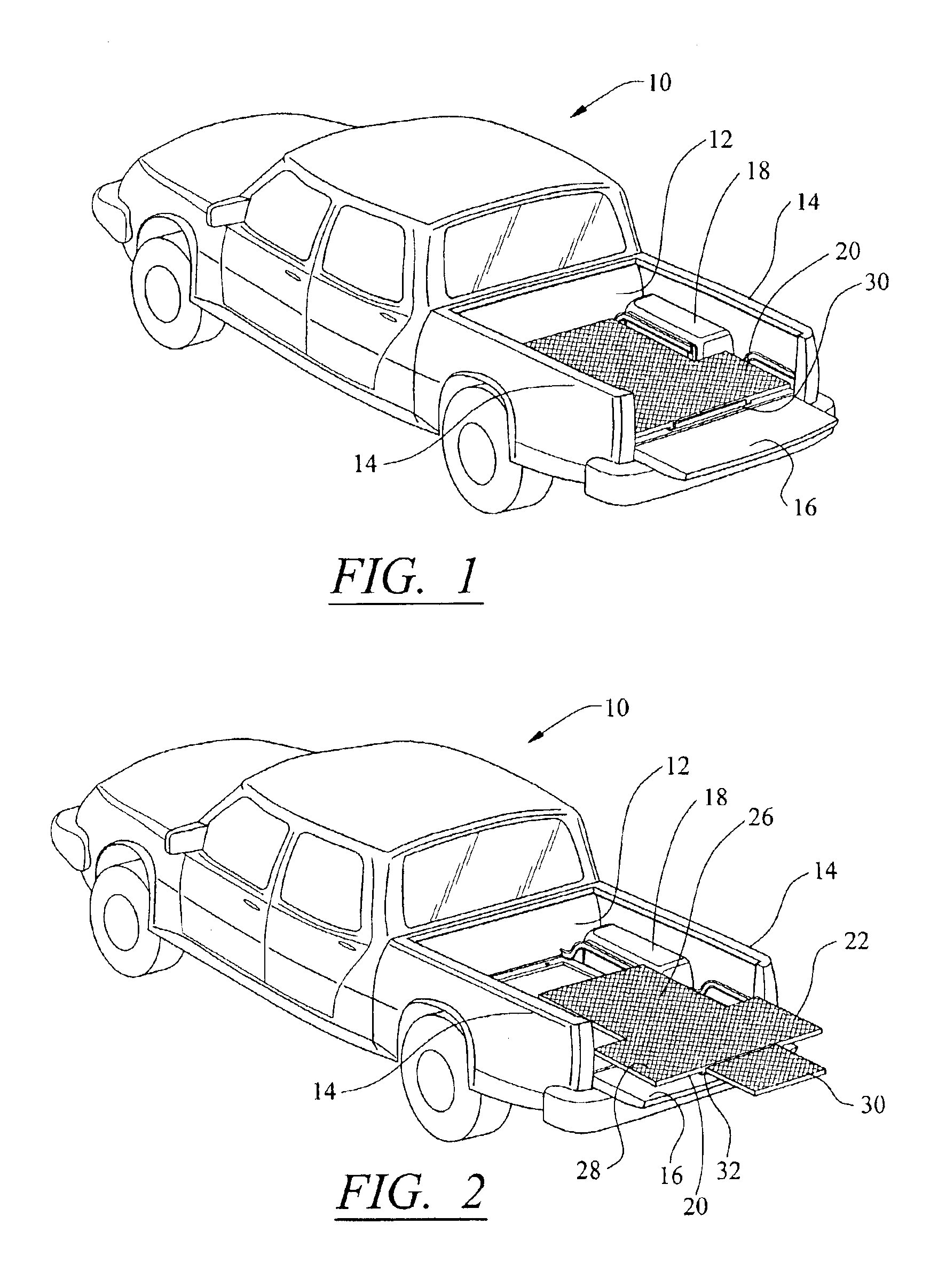 Cargo extension apparatus for motor vehicle