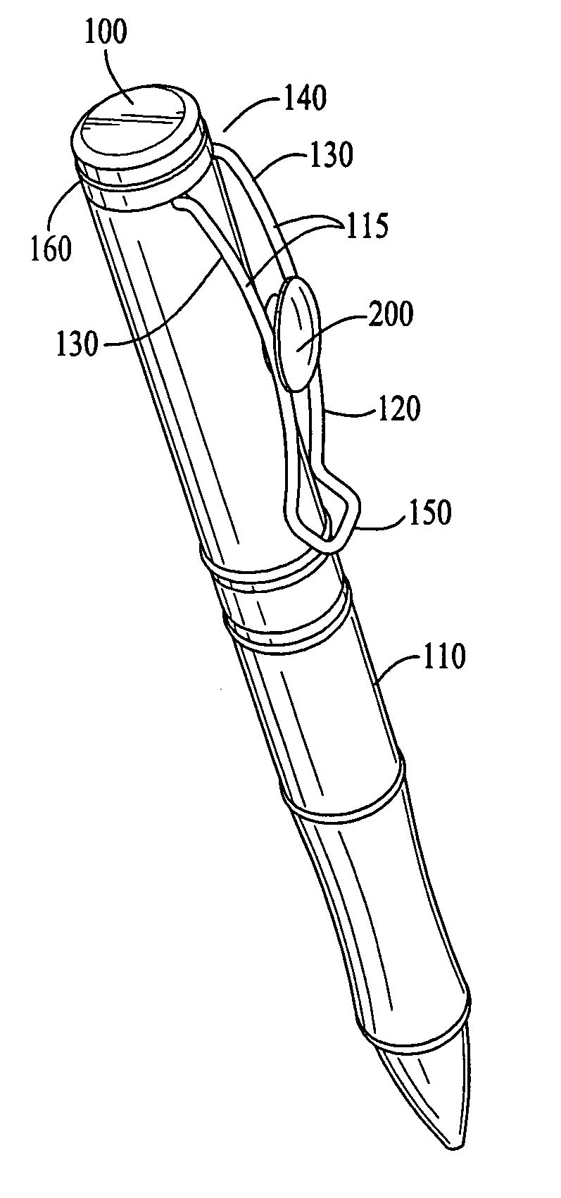 Clip with slidable member