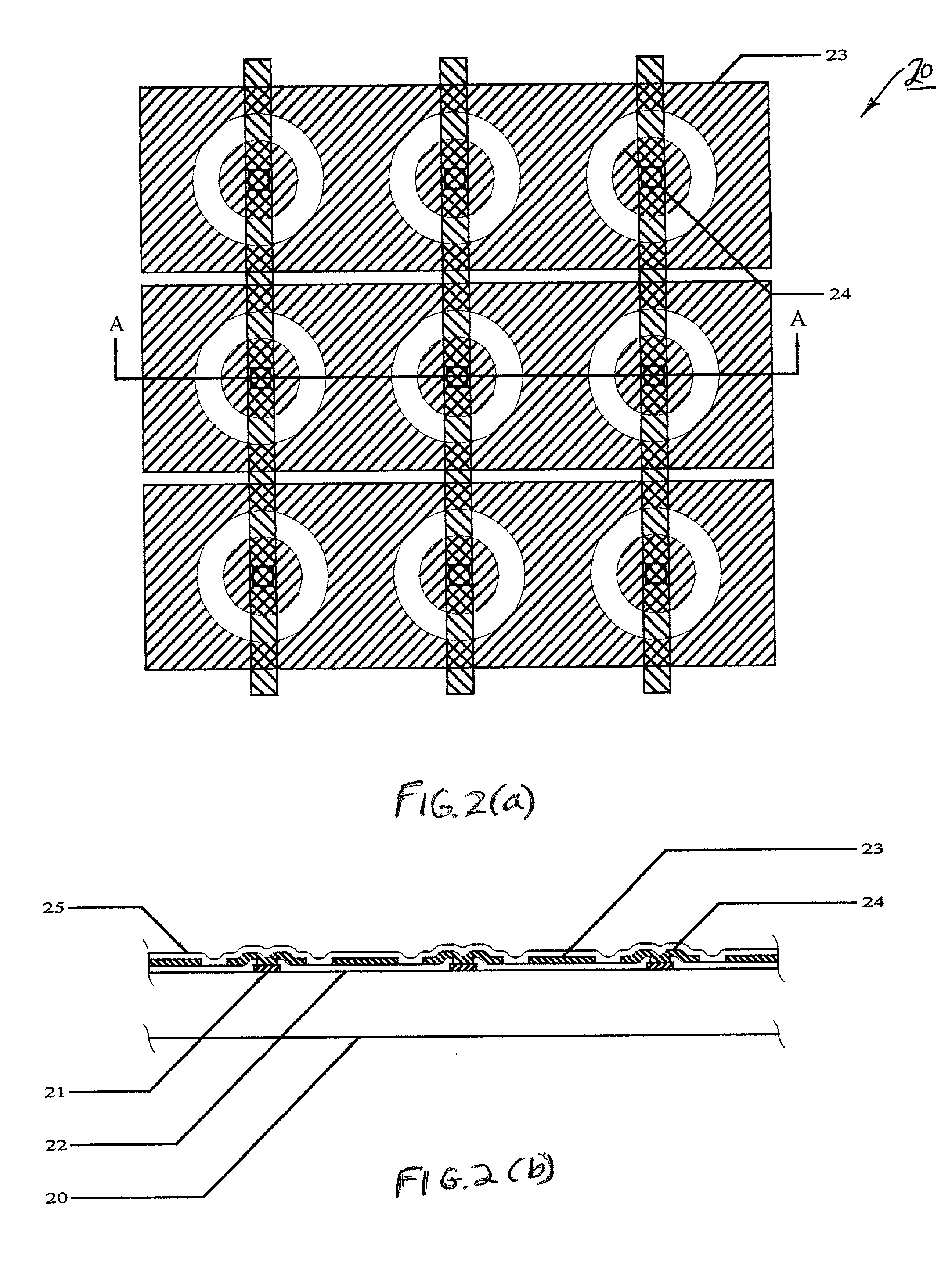 Capacitive two dimensional sensor