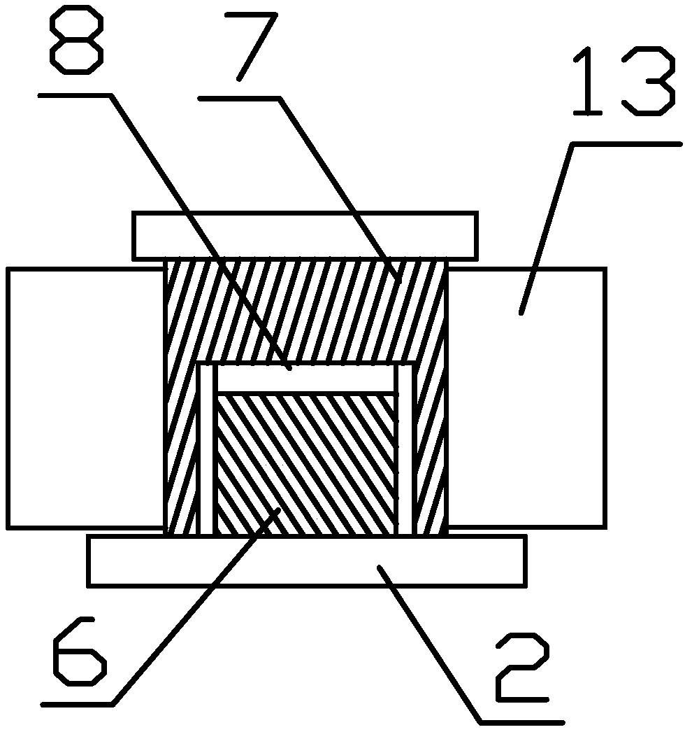 Rotating type opening and closing garbage storage device