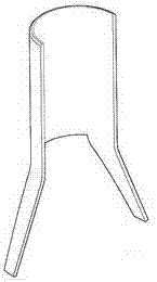 Elastic supporting type resin anchoring agent anti-fall tail fin and spraying and anchoring method