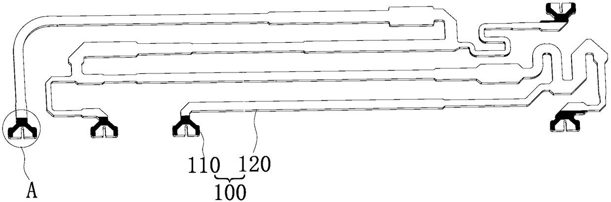 Welding point structure and welding structure of metal conductor microwave network circuit