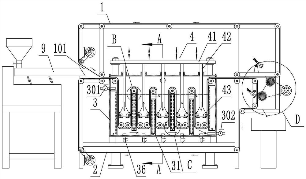 Extraction device for biopharmacy