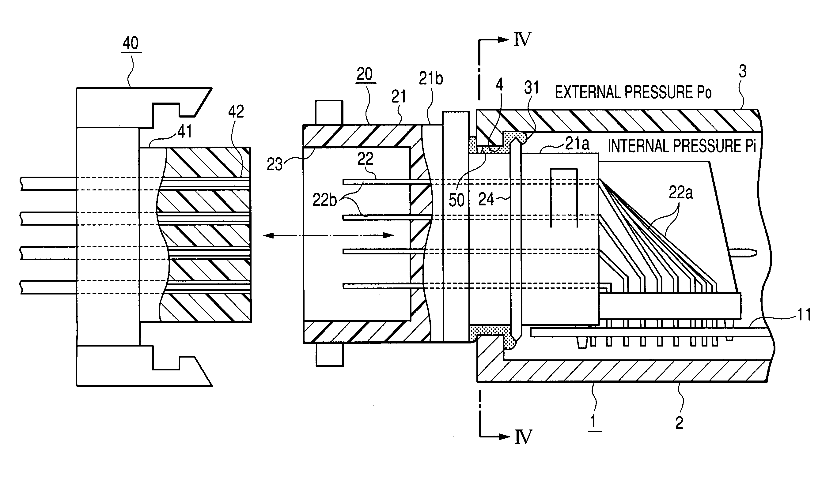 Water-resistant casing structure for electronic control device