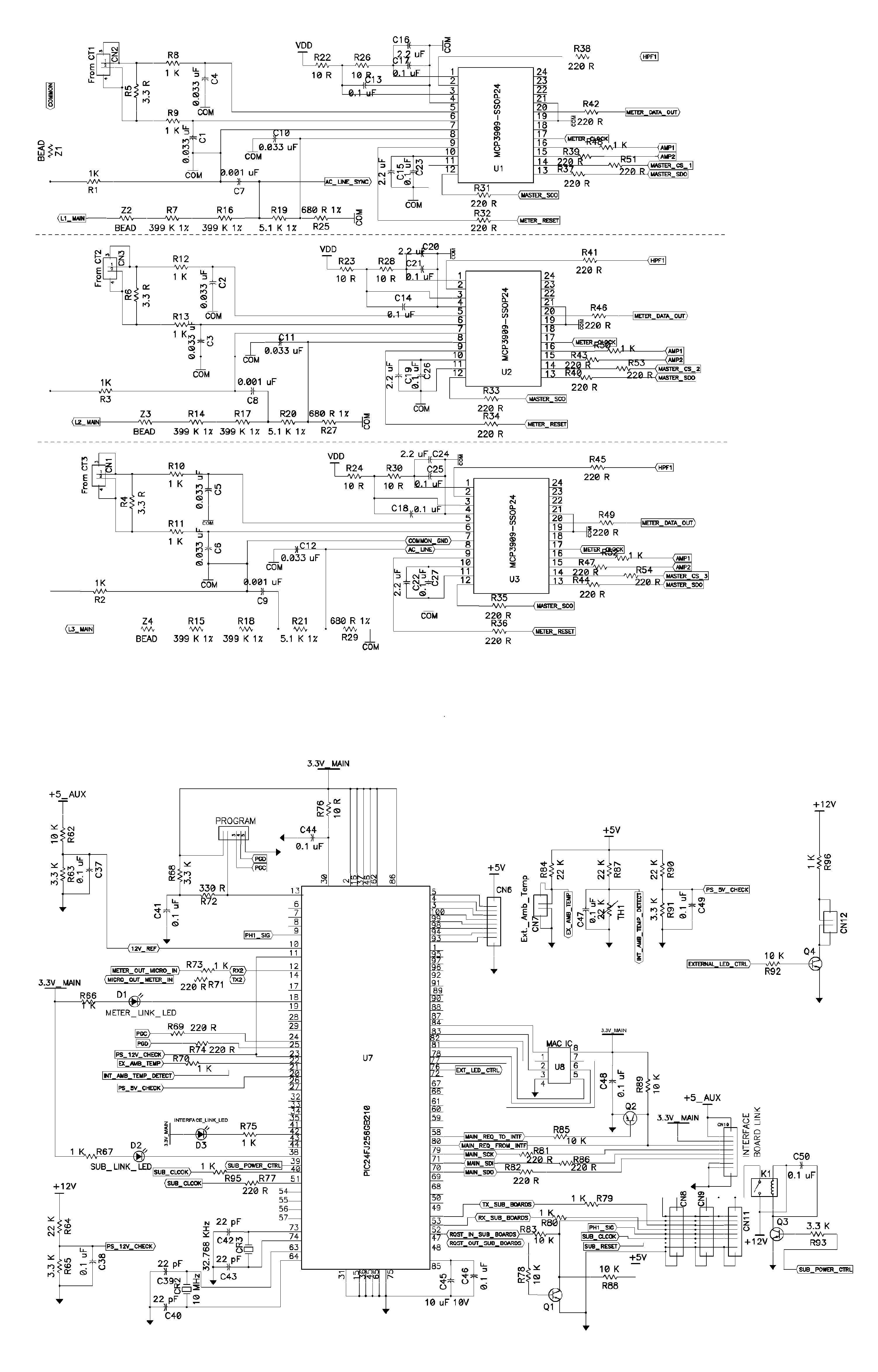 Dynamic means for correcting for load imbalance and harmonic distortion