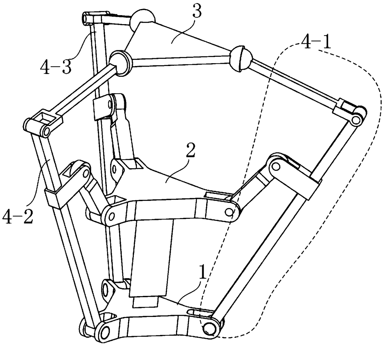 A structural redundant parallel mechanism with two rotations and one movement