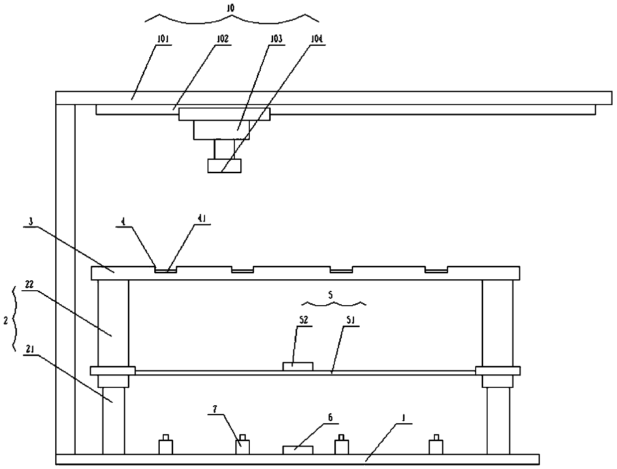 Building keel detection device