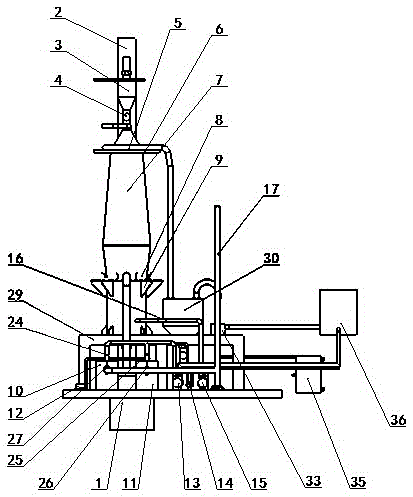 Bamboo substance continuous carbonization furnace