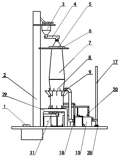 Bamboo substance continuous carbonization furnace