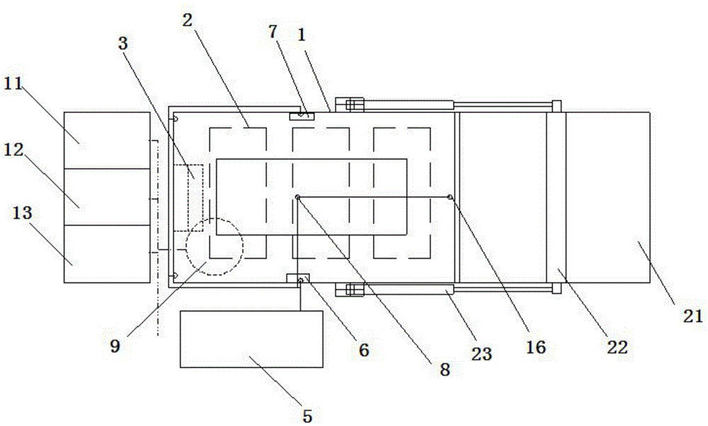 Small-size closed chamber for measuring evaporative emission of fuel of motorcycle