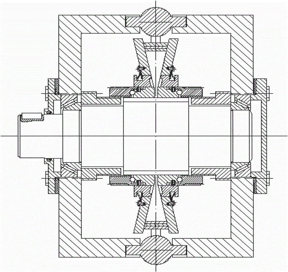 Driving belt auxiliary extrusion conical disk belt-type variable transmission