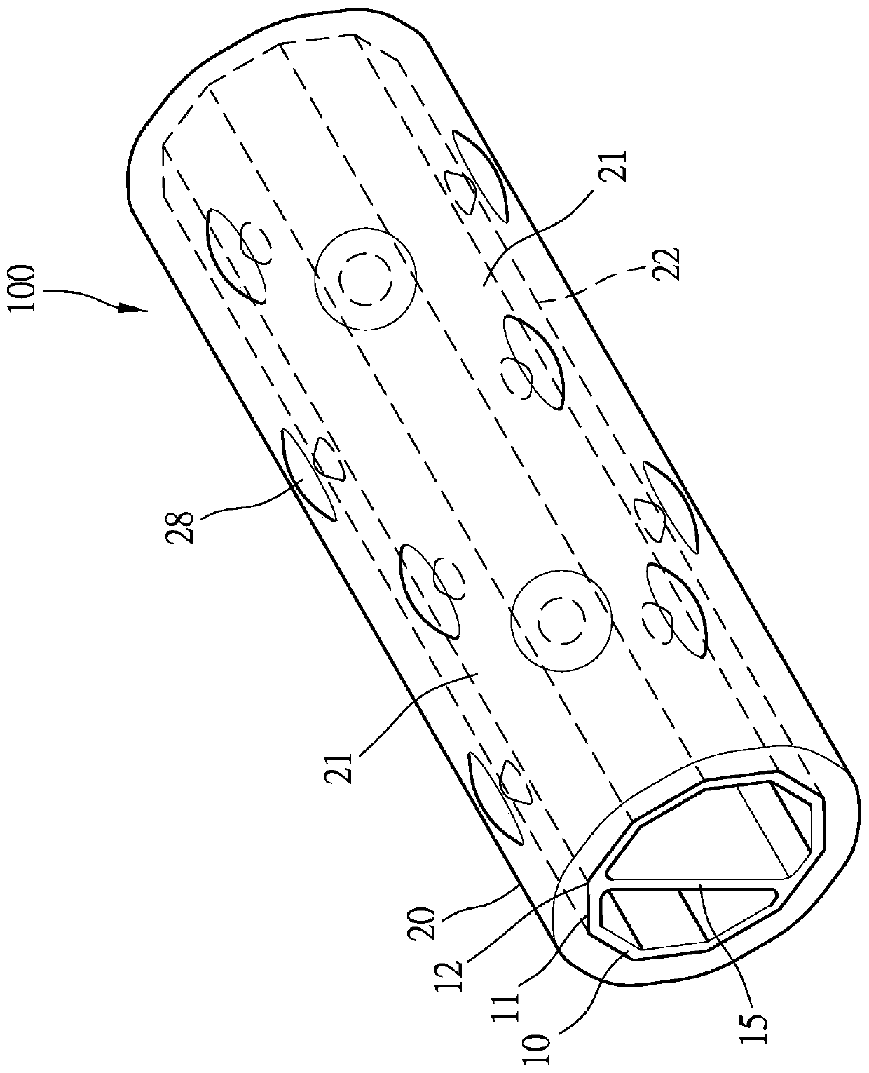 Yoga roller massage structure