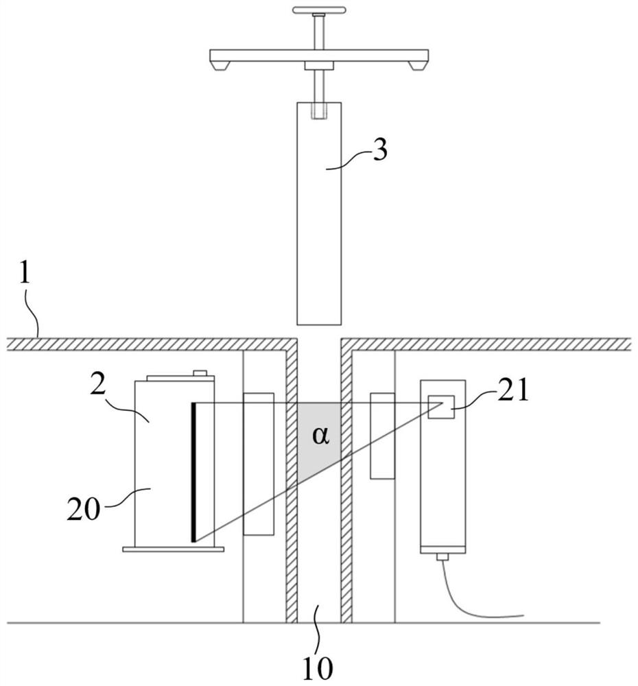 Steel liquid level correcting device for crystallizer, and using method thereof