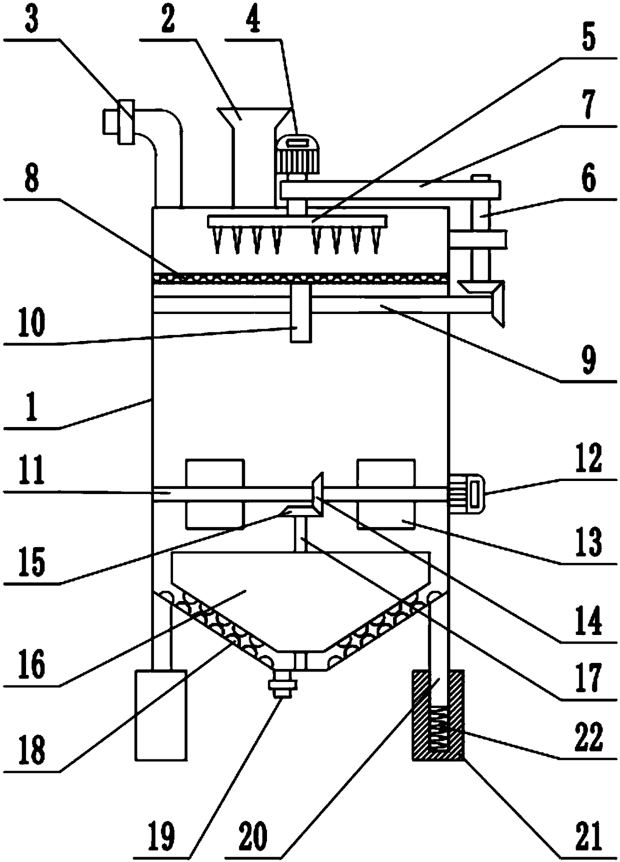 Solid-liquid reaction kettle for chemical engineering production